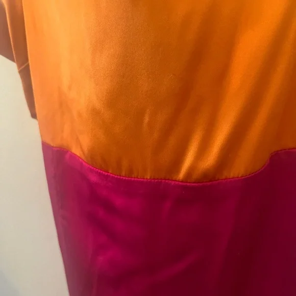 100% Silk Orange and Pink Reformation mini Dress - Picture 9 of 10